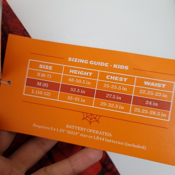 NEW  Light Up Red Dragon Costume Jumpsuit Wings and Mask - Picture 5 of 16